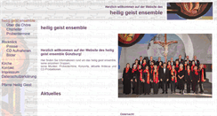 Desktop Screenshot of heiliggeistensemble.de